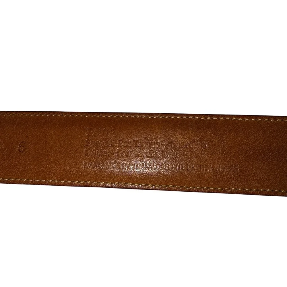 Trafalgar Black Lizard Embossed Leather Belt Gold‎ Buckle Women Size 36